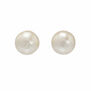 Cotton pearl stud earrings by Anq